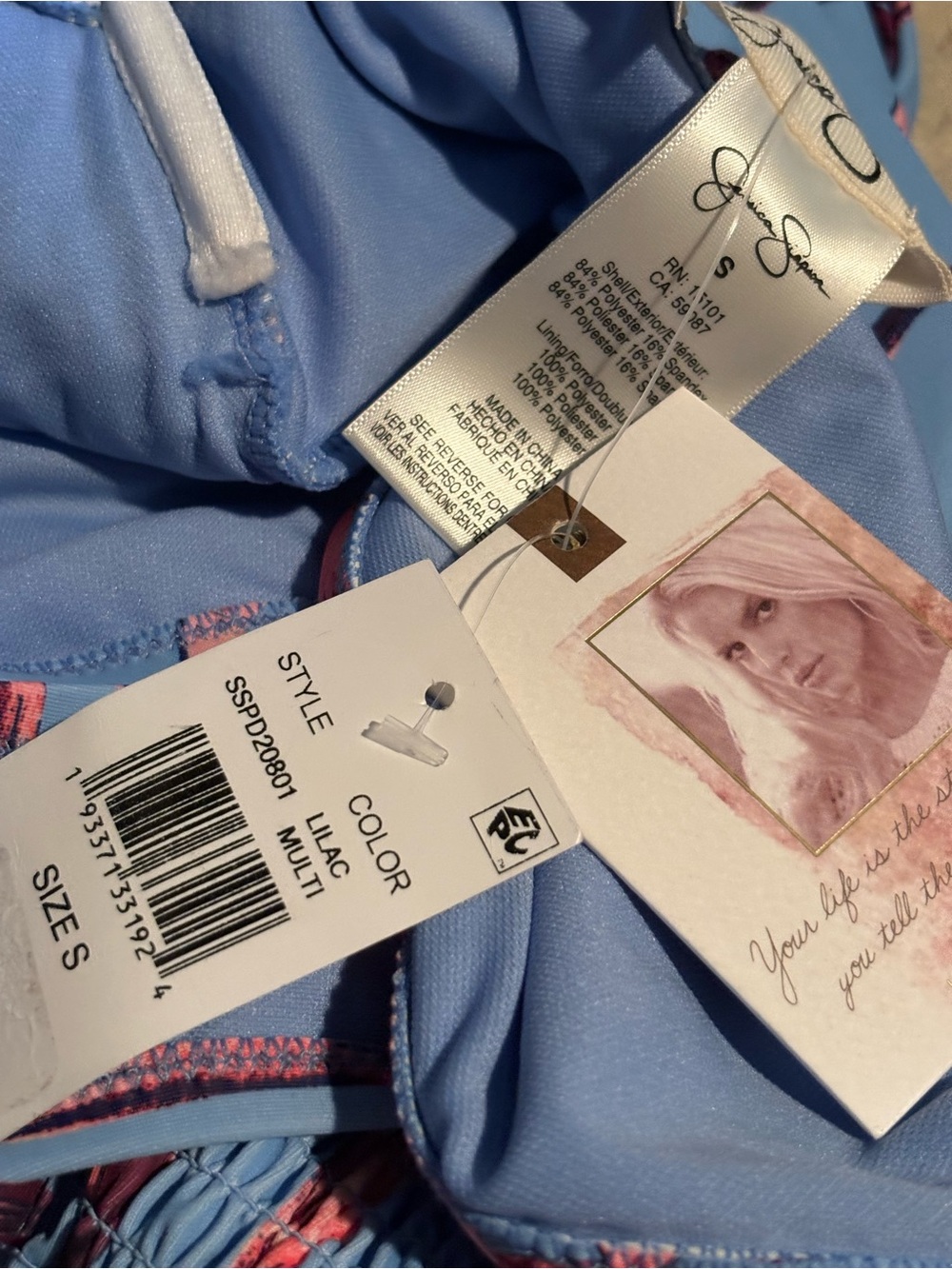 Jessica Simpson Palmy Days Cami One Piece Swimsuit Size Large New - Picture 8 of 8